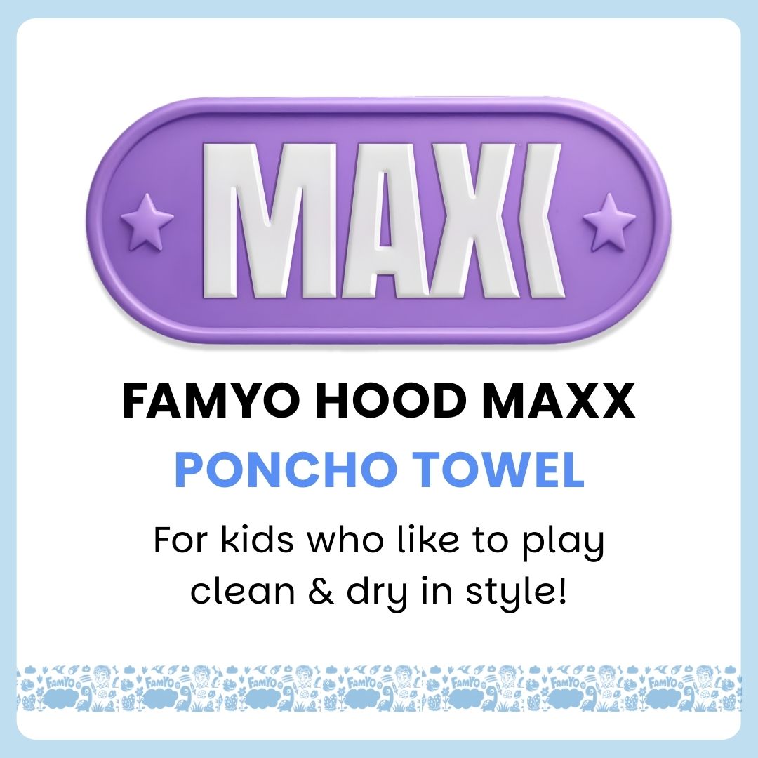 Rexy the Dino Kids Towel from Famyo Hood Maxx Series – Ultra-Soft Kids Hooded Towel for Ages 0–7 | Perfect Gift for Kids