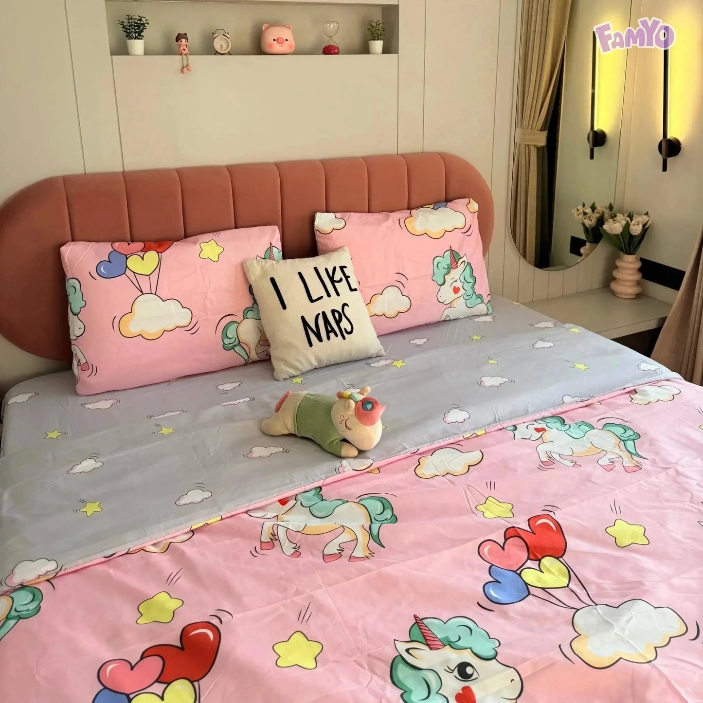 Famyo's Stylish Bedding Sets and Comforter Prints for Kids Room Makeover in 5 Mins
