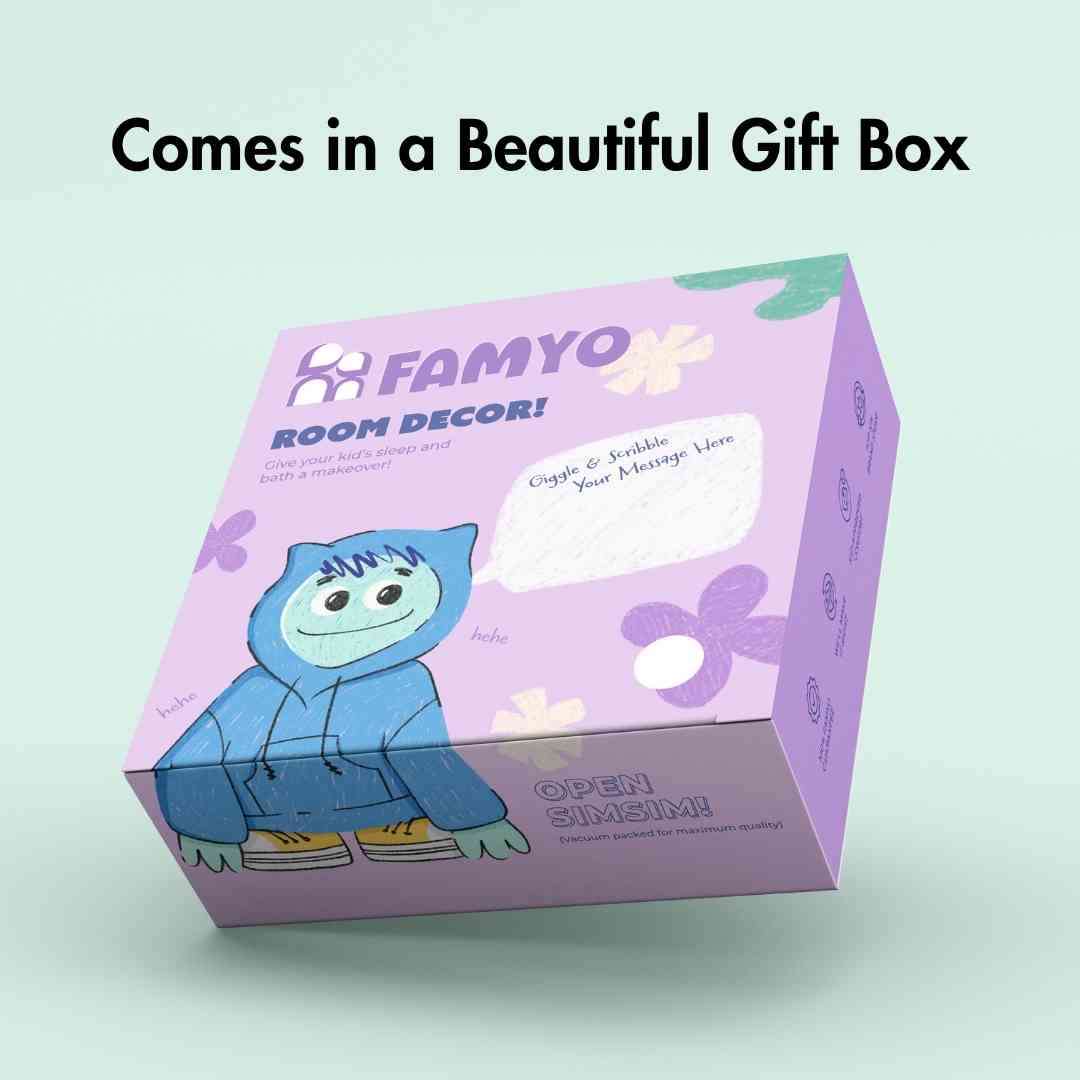 Glow in the dark blanket made of plush microfiber. Comes in a beautiful gift box