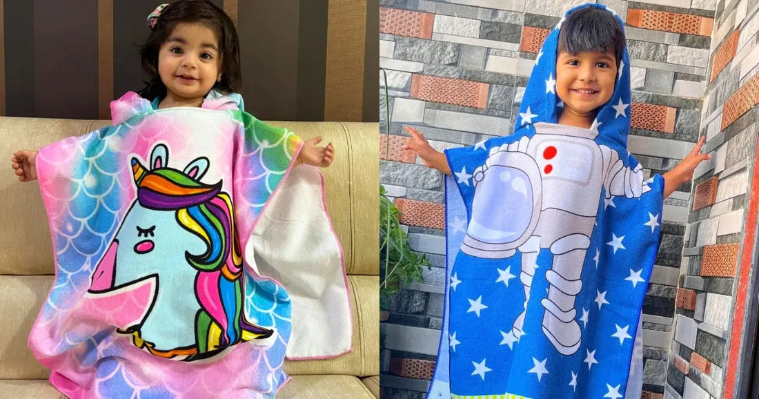 Poncho Towel | Hooded Towel For Kids | Famyo Poncho Towel 8+ designs