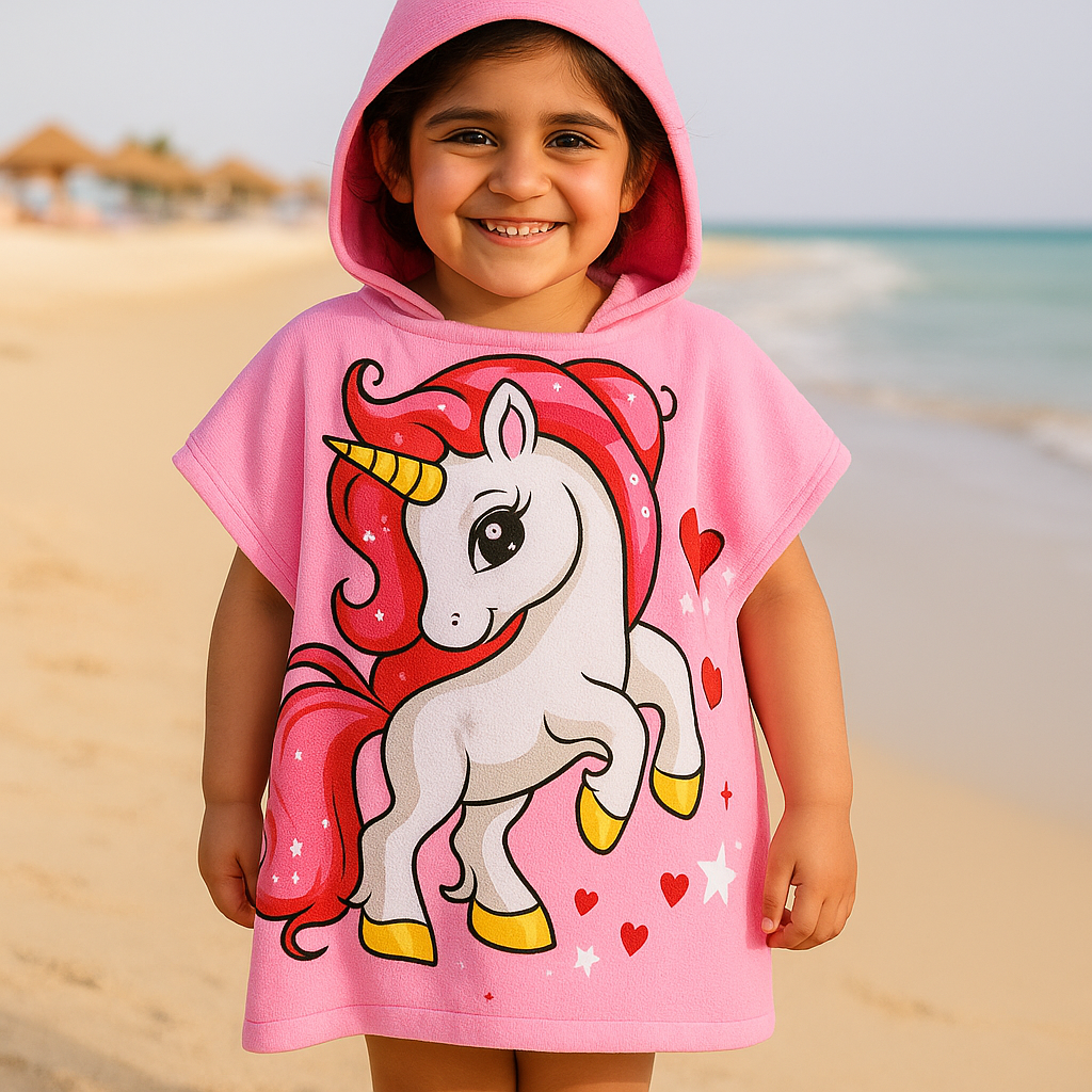 Famyo Gift Set –  Pink Unicorn Kids towel + Pink Unicorn Pencil Box