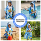 Pirate Baby Shark Hooded Poncho Towel for Kids | Quick-Dry, Highly Absorbent Microfiber Bath Towel