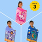 June the Unicorn, Leo the Astronaut & Rexy the Dino Kids Towel Combo, Pack of 3 | Quick-Dry Microfiber Bath Towels for Kids