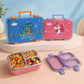 Famyo Kids Bento Lunch Box Combo – Rexy Dino & June Unicorn | Leakproof Tiffin Box Set | 3 Stainless Steel Compartments | BPA-Free School Lunch Box for Kids