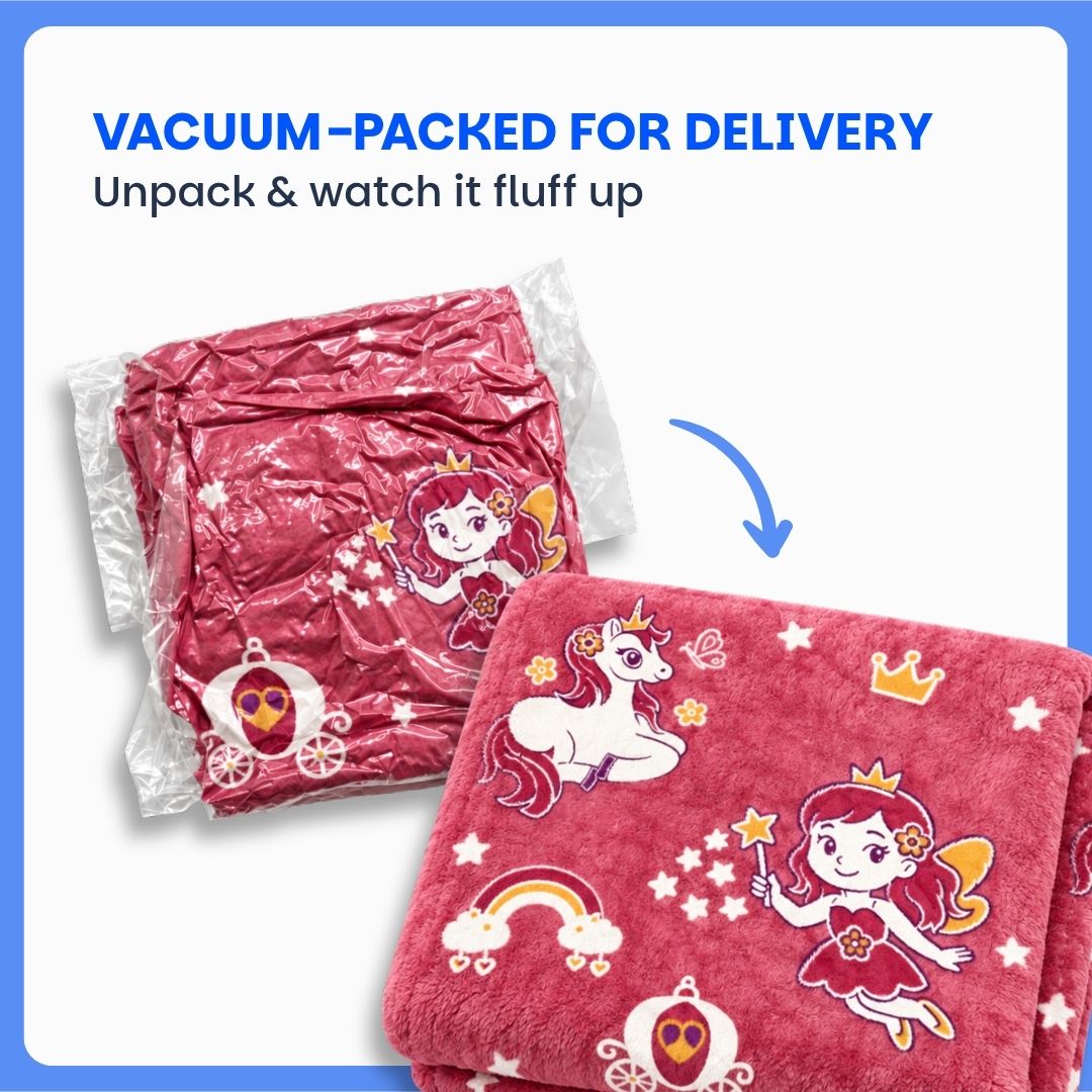 June the Unicorn Glow Blanket/Quilt/AC Comforter – Glow Maxx Series | Soft Flannel for All-Season | Perfect Gift for Kids