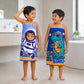 Rexy the Dinosaur & Leo the Astronaut Kids Towel Combo | Quick-Dry Microfiber Bath, Beach & Pool Towels for Kids