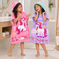 June the Unicorn Pink & Purple – Maxx Series | Set of 2 | Hooded Poncho Towels for Kids | Quick-Dry Microfiber Bath Towels