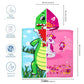 Crocodile & June Unicorn Hooded Towel, Set of 2 | 100% Microfiber Poncho Towel for Kids (1-7 Years)