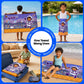 Leo the Astronaut kids towel featuring soft quick-dry terry fabric, lightweight absorbent design, 70 × 140 cm size, and ideal for bath, beach, pool, swimming, travel, and everyday use.