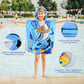 Pirate Baby Shark Poncho Bath Towel for Kids, 1-7 years | Quick-Drying Microfiber Kids Towel