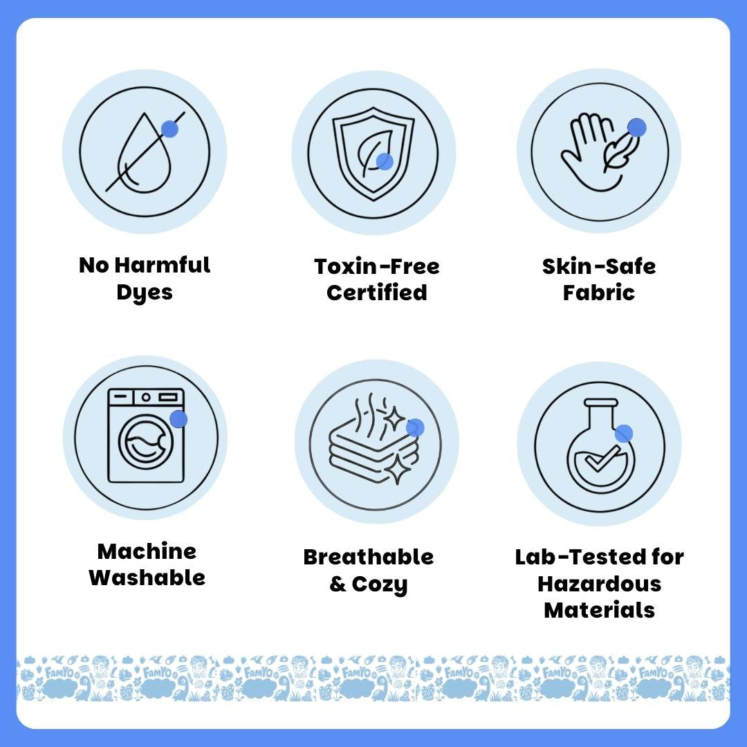 Rexy the Dino Glow Blanket from Famyo Glow Maxx Series – Soft Kids Blanket, Perfect Gift for Kids 0-15 years