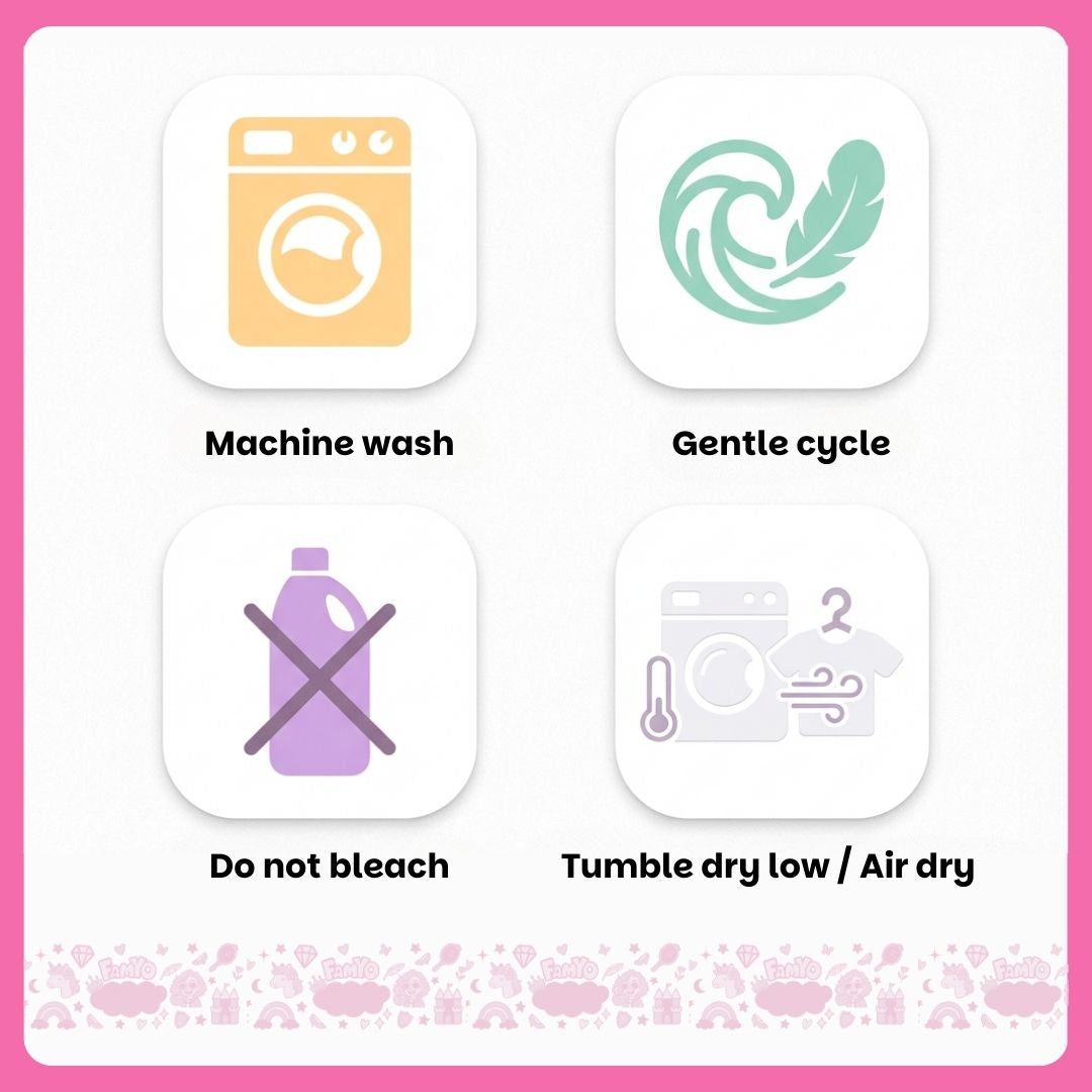 Famyo June the Unicorn Glow Bedsheet for Kids – King Size Fitted Bedsheet Set | Glow Maxx Series | Premium Microfiber (300 TC)