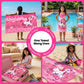 June the Unicorn kids towel featuring soft quick-dry terry fabric, lightweight absorbent design, 70 × 140 cm size, and ideal for bath, beach, pool, swimming, travel, and everyday use.