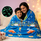 Rexy the Dino Glow Blanket from Famyo Glow Maxx Series – Soft Kids Blanket, Perfect Gift for Kids 0-15 years