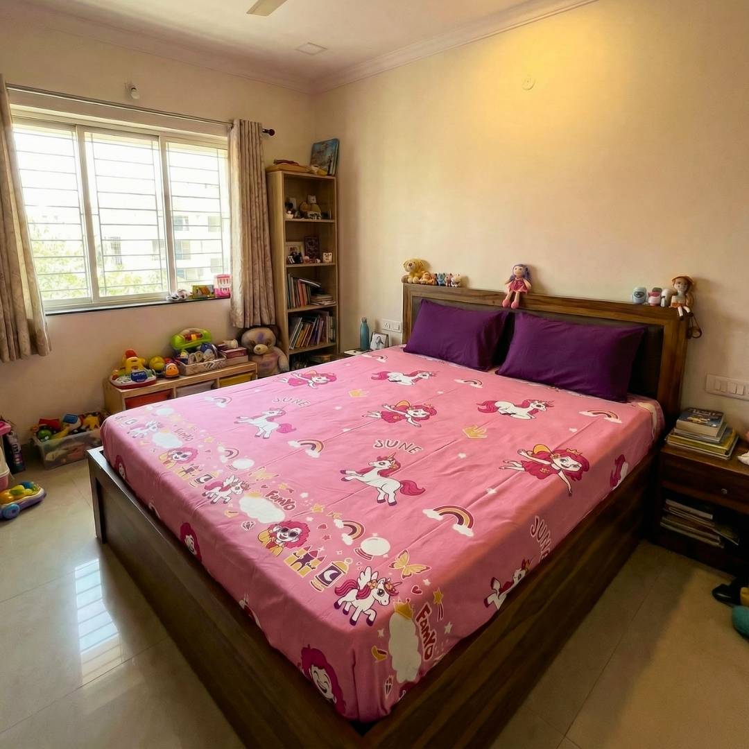 Famyo Glow Bedsheet - june the unicorn design for kids 