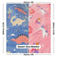 Blue Dino & Pink Unicorn Glow Blanket Set of 2 | Soft Flannel AC Blankets for All-Season | Perfect Gift for Kids