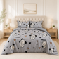 Cute Puppy 250TC King Bed Sheet Set (Set of 4 or Set of 5)