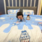 4pc Kids Bed Set – King Size Fitted Bedsheet , Comforter Cover & 2 Pillow Covers | Milk & Chocolate Theme Famyo Shop WH
