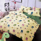 5pc Kids Bed Set – King Size Fitted Bedsheet , Comforter Cover, 2 Pillow Covers & Comforter | Cute Dino Theme Famyo Shop WH