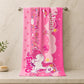 June the Unicorn kids towel featuring soft quick-dry terry fabric, lightweight absorbent design, 70 × 140 cm size, and ideal for bath, beach, pool, swimming, travel, and everyday use.