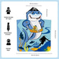 Rocket & Spaceship Glow Blanket & Pirate Baby Shark Poncho Towel Set for Kids | Birthday Gift & Return Gift