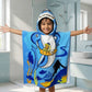 Rocket & Spaceship Glow Blanket & Pirate Baby Shark Poncho Towel Set for Kids | Birthday Gift & Return Gift