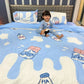 4pc Kids Bed Set – King Size Fitted Bedsheet , Comforter Cover & 2 Pillow Covers | Milk & Chocolate Theme Famyo Shop WH
