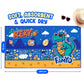 Famyo Rexy the Dinosaur Flat Towel for Kids made with premium microfiber fabric featuring quick dry technology, lightweight and travel friendly design, fade resistant print, soft and highly absorbent for bath, beach, swimming and everyday use.