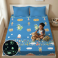 Famyo rexy the dino glow bedsheet set for kids 