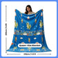 Famyo Rexy Dinosaur Glow in the dark blanket - all season blanket for kids - queen size
