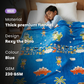 Famyo glow in the dark blanket - thick premium flannel, 230 gsm