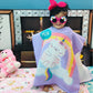 Purple Cat Unicorn Poncho Bath Towel for Kids, 1-7 years | Quick-Drying Microfiber Kids Towel Famyo Shop WH
