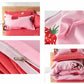 Strawberry Pink 250TC King Bedding Set (Set of 4 or Set of 5) Famyo