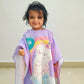 Purple Cat Unicorn Poncho Bath Towel for Kids, 1-7 years | Quick-Drying Microfiber Kids Towel Famyo Shop WH