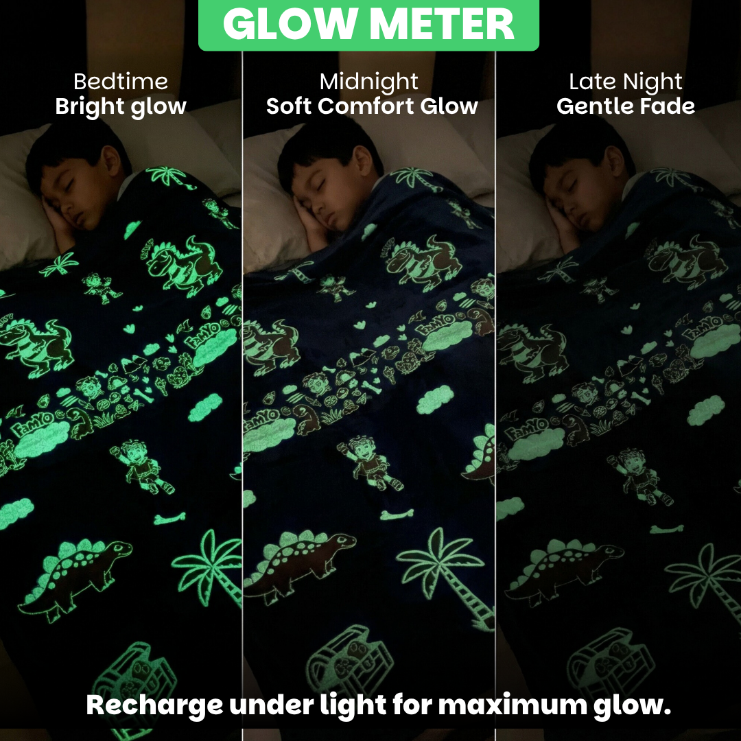 Famyo glow meter - bedtime bright glow, midnight soft comfortable glow and late night gentle ride