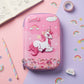 Famyo june the unicorn hard shell pencil pouch for kids