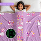Mira the Mermaid Glow Maxx Blanket for Kids – Soft Kids Blanket, Perfect Gift for Kids 0-15 years