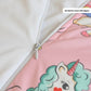 Pink Unicorn & Rainbow 250TC King Bed Sheet Set (Set of 4 or Set of 5)