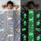 Famyo Leo Astronaut Glow in the dark blanket - all season blanket for kids