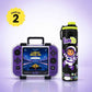 Game On Bento Lunch Box & Leo Astronaut Water Bottle Combo for Kids | Leakproof Bento Box & 900 ML Stainless Steel Water Bottle | School Essentials Set | Perfect for Festive Gifting