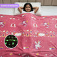 June the Unicorn Glow Blanket – Glow Maxx Series | Soft Flannel AC Blanket for All-Season | Perfect Gift for Kids