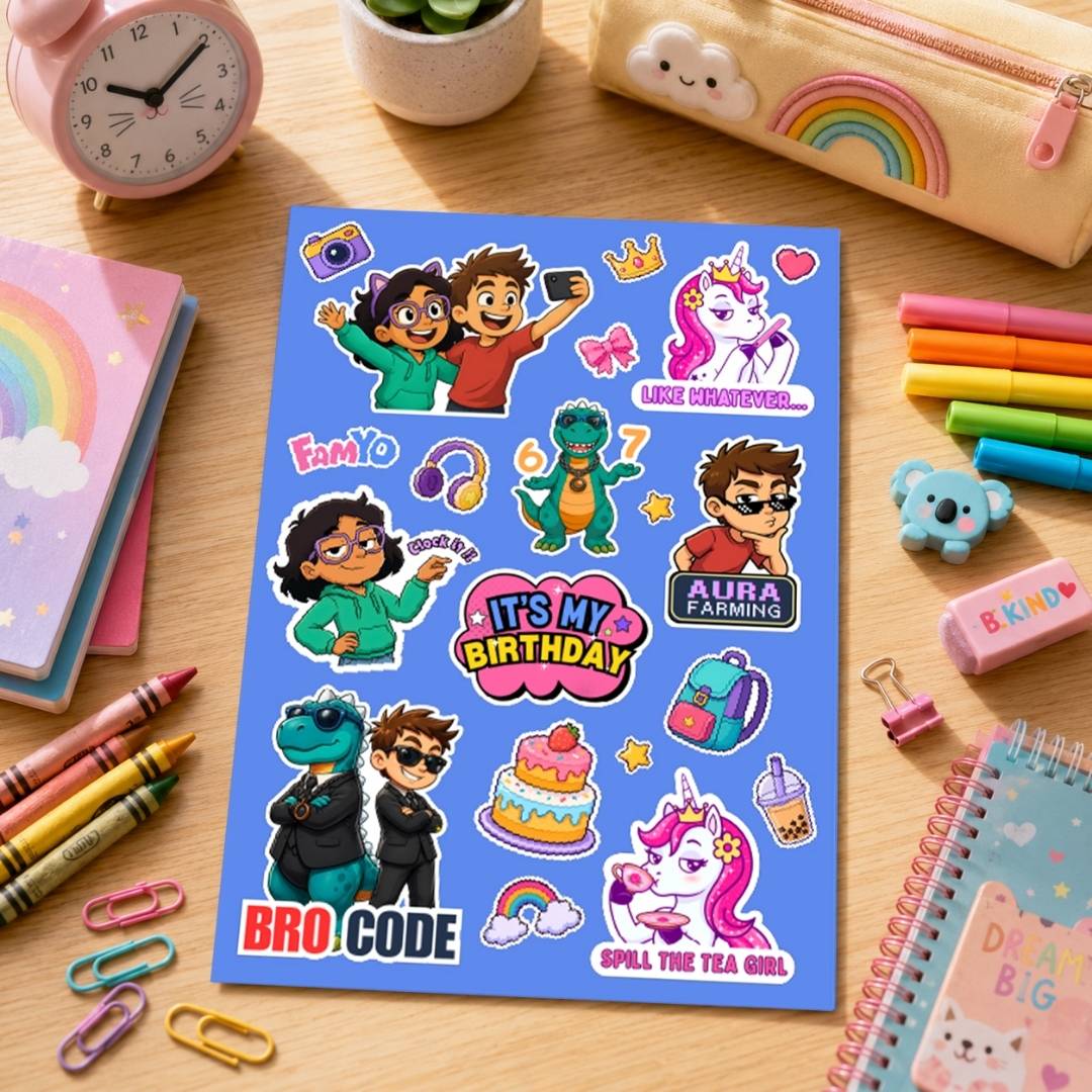 sticker sheet for kids