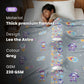 Famyo Leo Astronaut Glow in the dark blanket - all season blanket for kids - thick flannel - premium - grey - 230 gsm