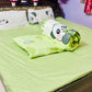 100% Microfiber, reversible no wash Comforter for kids in Green Panda design