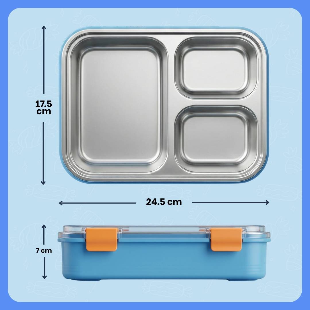 Famyo Bento Lunch box for kids - tffin box for school kids - compact and easy to carry
