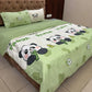 2 Matching pillow covers and reversible comforter set for kids