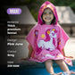 June & Fairy Unicorn Comfort Combo for Kids | Glow Bedsheet, Glow Blanket & Hooded Poncho Towel Set | Birthday Gift for Kids