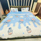 4pc Kids Bed Set – King Size Fitted Bedsheet , Comforter Cover & 2 Pillow Covers | Milk & Chocolate Theme Famyo Shop WH