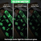 Famyo Leo Astronaut Glow in the dark blanket - all season blanket for kids - glow meter