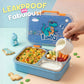 Rexy the Dino bento lunch box for kids featuring 3 stainless steel compartments, leakproof design, BPA-free outer body, child-friendly locking clips, organised meal storage, and perfect for school lunches, travel, daycare, and everyday use.
